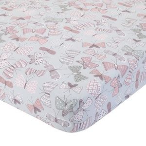Arden Butterfly Crib Sheet Bedding by Dwell Studios